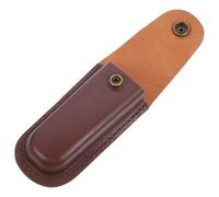 Funda de Cuero Pequeño para Cortador, Protector de Seguridad | PU Marrón, Previene Arañazos y Óxido, para Cuchillo y Cúter en Cocina o Viaje