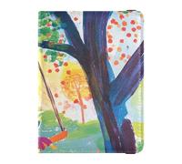 Funda de cuero personalizable para pasaporte de viaje con movimiento de ida y vuelta, ligera, Swing moviéndose hacia adelante y hacia atrás, 1 size