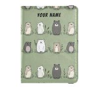 Funda de cuero personalizada para pasaporte, funda ligera para pasaporte, para mujeres y hombres, tarjeta de identificación de la familia, tarjetero de vacunación, billetera, artículos esenciales de