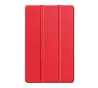 Funda de Cuero Plegable en Tres Partes Compatible con Huawei Honor Pad X7 de 8,7 Pulgadas JMS-W09/L09 2025 con función de Apagado automático. Funda rígida Inteligente.(Red)