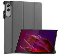 Funda de Cuero PU con Soporte Triple Plegable Adecuada for Tableta Lenovo Yoga Tab 2025, 11,1 Pulgadas, TB710FU(Gray)