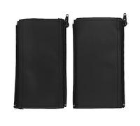 Funda de Cuero PU Elástica Suave y Lavable con Cremallera y Asa para Cochecito, Protección Antideslizante, Regalo para Mujeres Embarazadas con Limpieza con Toalla Húmeda (BLACK)