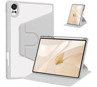 Funda de Cuero PU for Tableta, Funda Dura Transparente acrílica giratoria con Soporte for bolígrafo, Adecuada for Honor Pad GT de 11,5 ", ROL-W60 2025 360(Gray)