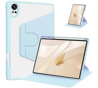 Funda de Cuero PU for Tableta, Funda Dura Transparente acrílica giratoria con Soporte for bolígrafo, Adecuada for Honor Pad GT de 11,5 ", ROL-W60 2025 360(Sky Blue)
