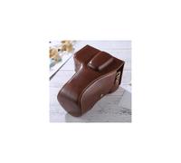 Funda de cuero sintético PU de cuerpo completo para cámara Nikon D5300/D5200/D5100 (color café)