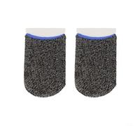 Funda de dedo para juegos con fibra plateada a prueba de sudor para controladores, proporciona un agarre seguro y control sensible, tela suave que no raya