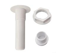 Funda de drenaje de agua de plástico para refrigeradores y congeladores, tapón blanco con roscas seguras para prevención de fugas, fácil instalación, compatible con varias unidades de refrigeración