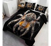 Funda de edredón Dark Web Spider - Set de Ropa de Cama Realista Impresa en 3D, Ropa de Cama Suave y Transpirable de Animal audaz para el Dormitorio 135x200cm