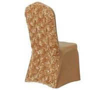 Funda de elastano para silla de boda, bordado de rosa, decoración de banquetes de hotel, fiesta de cumpleaños, espectáculo, funda de silla de elastano