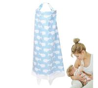 Funda de enfermería transpirable,Poncho de enfermería de algodón transpirable con cobertura de 360 grados para amamantar - Delantal de lactancia suave con aro de alambre para mujeres que amamantan r