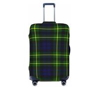 Funda de Equipaje a Cuadros del Clan Campbell de Breadalbane, Lavable - Protector de Maleta elástico de Moda para Viajes, tamaño Mediano