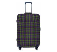Funda de Equipaje a Cuadros del Clan Dalrymple, Lavable - Protector de Maleta elástico de Moda para Viajes, Extragrande