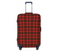 Funda de Equipaje a Cuadros del Clan Kerr, Lavable - Protector de Maleta elástico de Moda para Viajes, tamaño Mediano