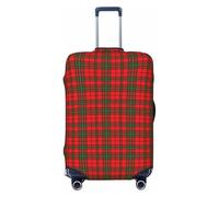 Funda de Equipaje a Cuadros del Clan Macaulay, Lavable, elástica y de Moda para Viajes, tamaño pequeño.