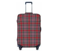 Funda de Equipaje a Cuadros del Clan MacBean, Lavable, elástica y de Moda para Viajes, tamaño pequeño.