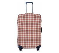 Funda de Equipaje a Cuadros del Clan Maclean, Lavable - Protector de Maleta elástico de Moda para Viajes, tamaño Mediano