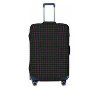 Funda de Equipaje a Cuadros del Clan Urquhart, Lavable - Protector de Maleta elástico de Moda para Viajes, tamaño Mediano