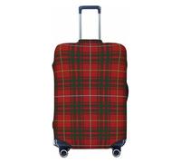 Funda de Equipaje a Cuadros Escoceses del Clan Bruce, Lavable, elástica y de Moda para Viajes, tamaño pequeño.
