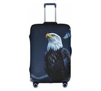 Funda de equipaje con estampado de fútbol en el agua, fundas de maleta para equipaje con tela elástica elástica, cuatro tamaños, Bird Under the Stars, S