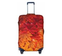 Funda de equipaje de hoja de otoño, fundas lavables para maletas, fundas de equipaje de moda, funda protectora de maleta antiarañazos, astronauta en misión en el espacio exterior, mediano, 1, Hoja de