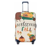 Funda de equipaje de hoja de otoño, fundas lavables para maletas, fundas de equipaje de moda, funda protectora de maleta antiarañazos, astronauta en misión en el espacio exterior, mediano, 1, Otoño en
