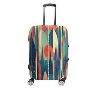 Funda de equipaje de mano con formas de colores surtidos, fundas de maleta para equipaje, aprobadas por la TSA, protector elástico para maleta, antiarañazos, lavable, se adapta a fundas de 19 a 30