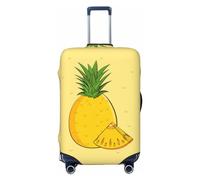 Funda de equipaje de viaje con diseño de sandía de dibujos animados para equipaje de 18 a 32 pulgadas, lavable, resistente a los arañazos, Piña de dibujos animados, S