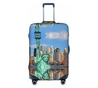 Funda de equipaje de viaje con estampado de Estatua de la Libertad en Nueva York, funda plegable personalizada, perfecta para todos los viajeros, White, M