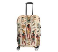 Funda de equipaje de viaje con estatua de faraón egipcio antiguo, lavable, antiarañazos, protector de maleta, Estilo:, M