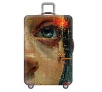 Funda De Equipaje De Viaje Cyberpunk Fashion,Funda EláSticas para Maleta A Prueba De Polvo,Cubierta De Equipaje,AntiarañAzos,Fundas Protectoras para Maletas,NiñOs,Adultos (Color 2,L(25-28inch))