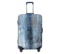 Funda de equipaje de viaje de elastano, protector de maleta abstracto geométrico, negro, azul, amarillo, alta elasticidad, antiarañazos, se adapta a equipaje de 18 a 32 pulgadas, XL, Pintura de arte