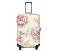 Funda de equipaje de viaje de elastano, protector de maleta de mosaico colorido, alta elasticidad, antiarañazos, se adapta a equipaje de 18 a 32 pulgadas, mediano, Fondo de flores frescas de primavera