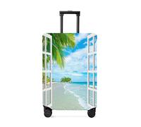 Funda de equipaje de viaje de playa tropical, fundas elásticas antiarañazos, para equipaje, lavable, de 26 a 28 pulgadas, Seas and Oceans4jim6962, M(22-24in)