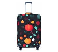 Funda de equipaje de viaje Dragon King In Fire para equipaje de 18 a 32 pulgadas, lavable, resistente a los arañazos, Flores de calabaza, S