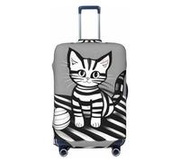 Funda de equipaje de viaje Dragon King In Fire para equipaje de 18 a 32 pulgadas, lavable, resistente a los arañazos, Jugar Ball Kitty, M