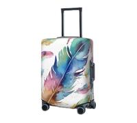 Funda de equipaje de viaje Funda elástica para maleta Fundas de equipaje de plumas de acuarela Fundas protectoras de equipaje para equipaje de viaje Funda decorativa para equipaje antiarañazos para