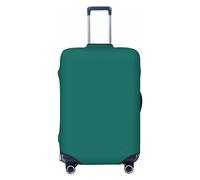 Funda de equipaje de viaje para equipaje de 18 a 32 pulgadas, lavable, resistente a los arañazos, Verde oscuro sólido, S