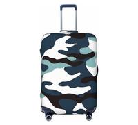 Funda de equipaje de viaje Sunset In Barcelona para equipaje de 18 a 32 pulgadas, lavable, resistente a los arañazos, Camuflaje marino, XL