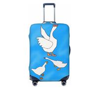 Funda de equipaje de viaje White Goose House para equipaje de 18 a 32 pulgadas, lavable, resistente a los arañazos, Casa de ganso blanco, S