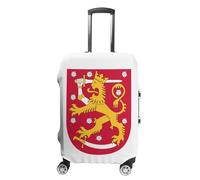 Funda De Equipaje Funda Protectora - Protector De Maleta De Viaje Elástico Lavable con Estampado De Bandera del Emblema Nacional Finlandés Se Adapta A Equipaje De 18 A 32 Pulgadas M