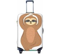 Funda de Equipaje Lavable con diseño de árbol de Pereza en Yoga, Protector de Maleta de Moda para Equipaje de 18 a 32 Pulgadas