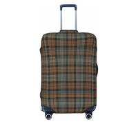 Funda de Equipaje Lavable con diseño de tartán Desgastado del Clan Campbell - Protector de Maleta elástico de Moda para Viajes, Extragrande