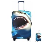 Funda de Equipaje Lavable elástica Hungry Sharks, Funda de Equipaje de Viaje, Moderna, antiarañazos, Decorativa, se Adapta a Maletas Grandes de 18 a 32 Pulgadas.