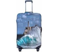 Funda de Equipaje Lavable Lighthouse In Havana - Protector de Maleta de Moda para Equipaje de 18 a 32 Pulgadas
