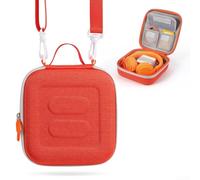 Funda de EVA apta para viajes para Yoto para Mini edición 2024 con construcción reforzada y correa ajustable para transporte manos libres (naranja)