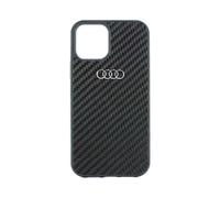 Audi Funda de fibra de carbono para iPhone 11 / Xr 6.1" Negro Duro AU-TPUPCIP11-R8/D2-BK