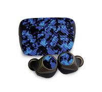 Funda de fibra de carbono MightySkins compatible con Jabra Elite 85T - Camuflaje moderno azul | Acabado protector y duradero de fibra de carbono