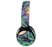 Funda de fibra de carbono MightySkins para auriculares inal mbricos Beats Solo Pro - Ojos y dientes | Acabado protector y duradero de fibra de ca