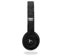 Funda de fibra de carbono MightySkins para Beats by Dr. Dre Solo 3 Wireless - Cuero negro | Acabado protector y duradero de fibra de carbono text