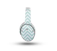 Funda de fibra de carbono para auriculares Bose QuietComfort (2023) - Chevron aguamarina - Vinilo 3M premium protector - F cil de aplicar | Fabri